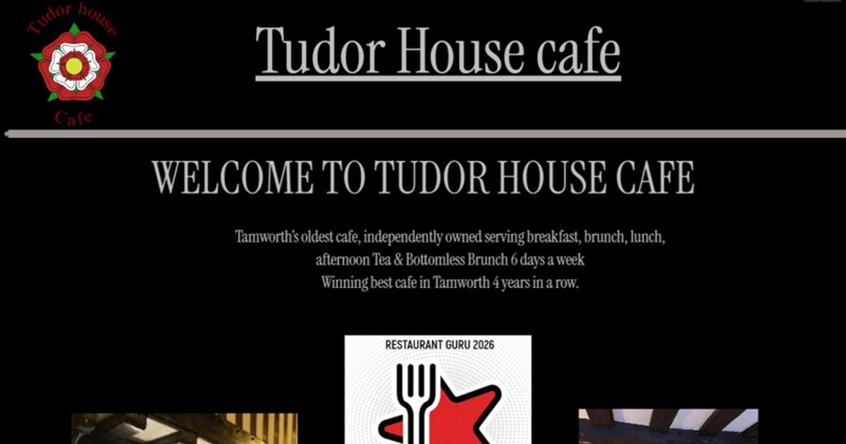 Tudor house cafe in Tamworth